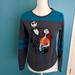 Disney Tops | Nightmare Before Christmas Baseball Jersey Shirt Top Disney Tim Burton | Color: Blue/Gray | Size: S