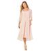 Plus Size Women's Midnight Dazzle Mesh Flyaway Dress by Catherines in Wood Rose Pink (Size 1XWP)