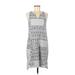 Sonoma Goods for Life Casual Dress - Shift: Gray Dresses - Used - Size Medium Petite