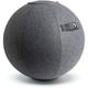 YOGIVO Sitting Ball Chair for Office and Home, Pilates Exercise Yoga Ball with Cover for Balance, Stability and Fitness, Ergonomic Posture Exercise Ball Seat with Handle and Pump (Gray, 24 in)