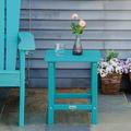 Outsunny Outdoor Side Table Plastic in Blue | 18 H x 15 W x 15 D in | Wayfair 84B-674GN