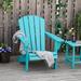 Outsunny Outdoor Plastic Adirondack Chair in Blue | 35.5 H x 29.5 W x 34.25 D in | Wayfair 84B-675