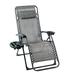 Arlmont & Co. Reclining Zero Gravity Chair Metal in Gray/Black | 43.5 H x 29.25 W x 50 D in | Wayfair B3FF61D45D9748CA8BE3788FDAEBA9E3