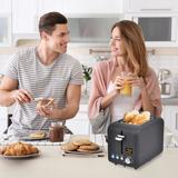 YUKOOL 2 Slice Toaster, Stainless Steel | 7.4 H x 6.1 W x 10.6 D in | Wayfair SD30280D-BK