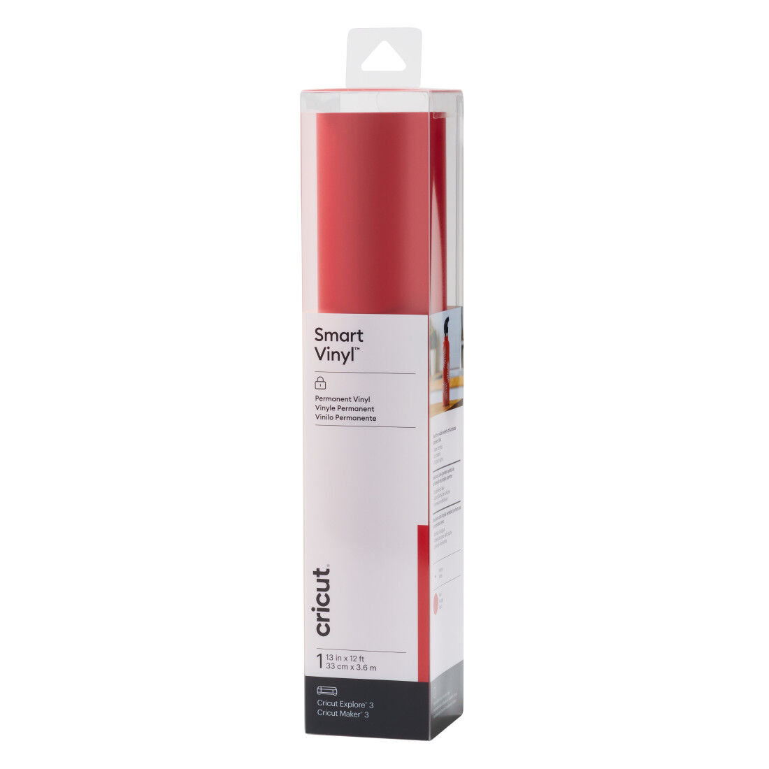 Cricut Smart Vinyl | Permanent | 12 ft | Red