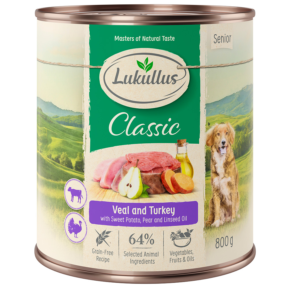 Lukullus Senior Alimento umido per cani - 6 x 800 g