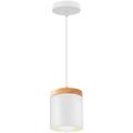 Lustre suspension fer forgé intérieur minimaliste moderne E27 lampe suspension décorative (blanc)
