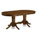 East West Furniture Vancouver Dining Table - an Oval kitchen Table Top & Double Pedestal Base(Finish Options)