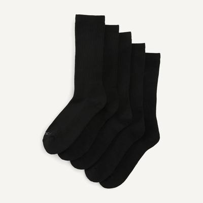 Nautica Men's Athletic Socks, 5-Pack True Black, OS