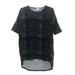Lularoe Tops | Lularoe Black & White Oversize Tunic 1/2 Sleeve Shirt Casual Blouse Top Euc Xs | Color: Black/White | Size: Xs