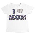 Toddler Tiny Turnip White New York Mets Heart Mom T-Shirt