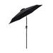 Arlmont & Co. Chittenden 7.5 Ft Outdoor Patio Market & Table Umbrella w/ Tilt Metal in Black | 90 H x 90 W x 90 D in | Wayfair