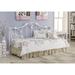 One Allium Way® Twin Metal Daybed w/ Floral Frame Metal in White | 46.5 H x 40.5 W x 79.75 D in | Wayfair 89D6C12FD4D94EFB92CB5603976B1D0D