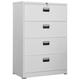 vidaXL Filing Cabinet Light Grey 90x46x134 cm Steel