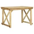 vidaXL Tavolo da Giardino 110x79x75 cm Legno di Pino Impregnato