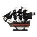 Wooden Blackbeards Queen Annes Revenge Black Sails Limited Model Pirate Ship - 12" L x 2" W x 9" H