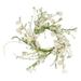 White Wild Flowers and Silver Dollar Wreath