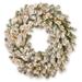 30" Feel Real® Snowy Sheffield Spruce Wreath with Twinkly™ LED Lights - Green - 30 in