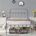 Yaheetech Metal Frames Bed with High Headboard and Footboard