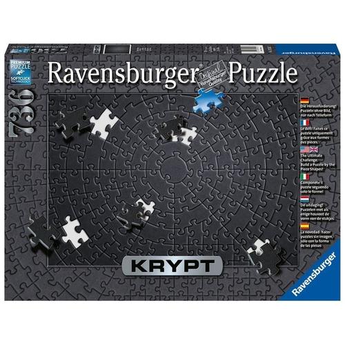 Ravensburger Puzzle 15260 - Krypt Puzzle Schwarz - Schweres Puzzle Für Erwachsene Und Kinder Ab 14 Jahren, Mit 736 Teile