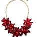 Kate Spade Jewelry | Kate Spade Blooming Brilliant Statement Necklace In Red | Color: Gold/Red | Size: Os