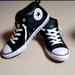 Converse Shoes | Converse Low Tops Euc Black And White Leather | Color: Black/White | Size: 8.5 Women's 6 Junior's