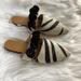 Anthropologie Shoes | Anthropologie Slide/Mules/Black And White Zebra Stripe | Color: Black/White | Size: 9.5