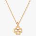 Kate Spade Jewelry | Kate Spade Spade Floral Mini Pendant Necklace | Color: Gold | Size: Os