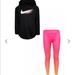 Nike Matching Sets | Nike Infant Pullover Hoodie And Leggings Set | Color: Black/Pink | Size: 18mb