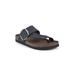 Women's Harley Sandal by White Mountain in Navy Leather (Size 5 M)