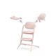 CYBEX Gold LEMO Hochstuhl 3in1-Set, Mitwachsend, 6 Monate - 99 Jahre, Verwendbar ab Geburt durch separaten CYBEX Bouncer, Inkl. Baby-Set und Snack Tray, Buchenholz/Aluminium/Kunststoff, Pearl Pink