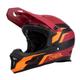 O'NEAL | Mountainbike-Helm | MTB Downhill | Robustes ABS, Ventilationsöffnungen für Luftstrom & Kühlung, ABS Außenschale | Fury Helmet Stage | Erwachsene | Rot Orange | Größe L