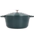 MasterClass Large Casserole Dish with Lid, Lightweight Cast Aluminium, Induction Hob and Oven Safe, Hunter Green Colour, 5 Litre/28 cm