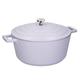 MasterClass Large Casserole Dish with Lid, Lightweight Cast Aluminium, Induction Hob and Oven Safe, Lavender, 5 Litre/28 cm