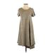 Lularoe Casual Dress - Midi: Gray Dresses - Used - Size Small