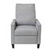 Flash Furniture Fulton Push Back Recliner w/ Pillow Style Backrest & Accent Nail Trim Polyester in Gray | 40 H x 27 W x 57.5 D in | Wayfair