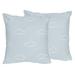 Sweet Jojo Designs Airplane Clouds Decorative Square Pillow Cover & Insert Polyester/Polyfill/Microfiber | 18 H x 18 W x 2 D in | Wayfair