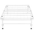 Alwyn Home Overshores 14" Metal Platform Bed Frame Steel w/ Slat Support Folding Platform Bed Metal in White | 14 H x 39 W x 75 D in | Wayfair