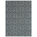 White 86 x 62 x 0.4 in Indoor/Outdoor Area Rug - NICOLE MILLER NEW YORK Patio Country Danica Geometric Indoor/Outdoor Area Rug, Navy Blue/Ivory | Wayfair