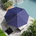 Freeport Park® Gerrity 118" Cantilever Umbrella Metal in Blue/Navy | 96 H x 120 W x 120 D in | Wayfair A2CB7AAFA75E4E7B99C71BA8D15BB33D