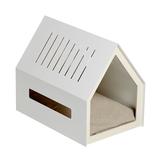 Tucker Murphy Pet™ Andolin White Metal Dog House in Gray | 21.5 H x 17 W x 26 D in | Wayfair 22241567E6494FB19D6F91FCB557D549