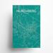 17 Stories Nuremberg City Map Graphic Art Paper in Green/Brown | 17 H x 11 W x 0.05 D in | Wayfair 1DE462E4A57C42A293939D37C8E071D9