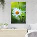 Rosalind Wheeler White Daisy Flower 2 - 1 Piece Rectangle Graphic Art Print On Wrapped Canvas in Green/Orange | 20 H x 16 W x 2 D in | Wayfair