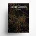 17 Stories Nuremberg City Map Graphic Art Paper in Red/Black/Yellow | 27.6 H x 19.7 W x 0.05 D in | Wayfair 4AFDFFA5EE77403489B46B583D6AD44E