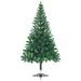 The Holiday Aisle® Artificial Half Pre-lit Christmas Tree w/ Ball Set Party Decoration in Green | 35.4 W in | Wayfair