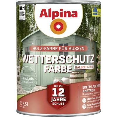 Wetterschutzfarbe 2,5 l salbeigrün Wetterschutzfarbe - Alpina