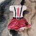 Disney Costumes | Disney Mini Mouse Plaid Girl Costume | Color: Red/White | Size: Osbb