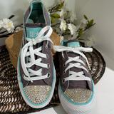 Converse Shoes | Custom Converse Chuck Taylor All Stars Womens Size 5.5 | Color: Blue/Gray | Size: 5.5