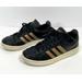 Adidas Shoes | Adidas Grand Court Black Metallic Copper Gold Sneakers Youth Girls Size 6 | Color: Black | Size: 6g