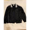 Adidas Jackets & Coats | Adidas Mens Size Large Windbreaker 1980's Vintage 3 Arm Strip Jacket Coat Black | Color: Black/White | Size: L